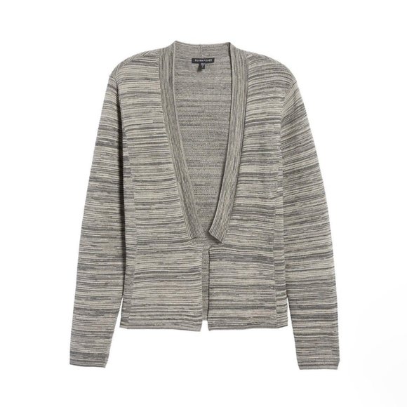 Eileen Fisher Tencel Cotton Simple Cardigan Maple Oat Size XL - Picture 1 of 9